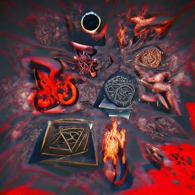 Steampunk Devil Dragon Emerging from Hell