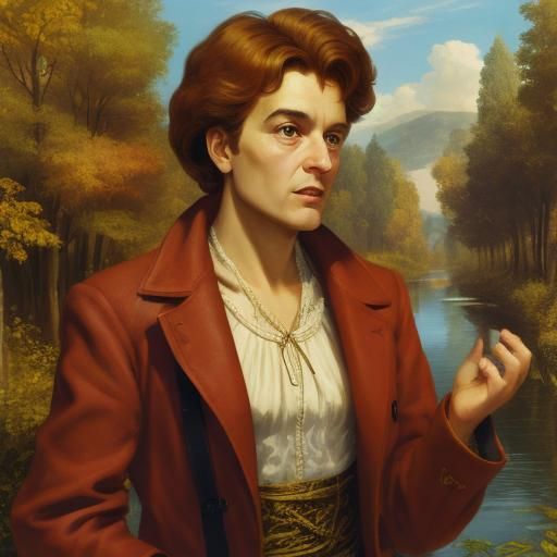 Opal in the Style of William Holman Hunt