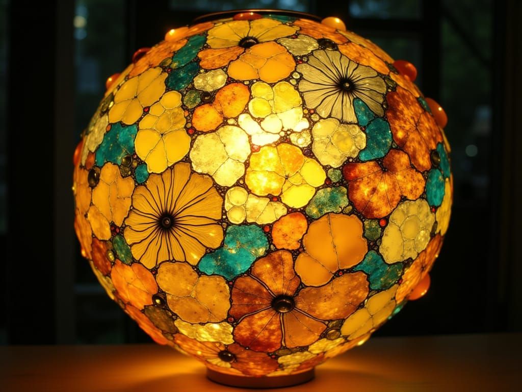 Glass Lighthouse in Golden Hour, Gothic Style