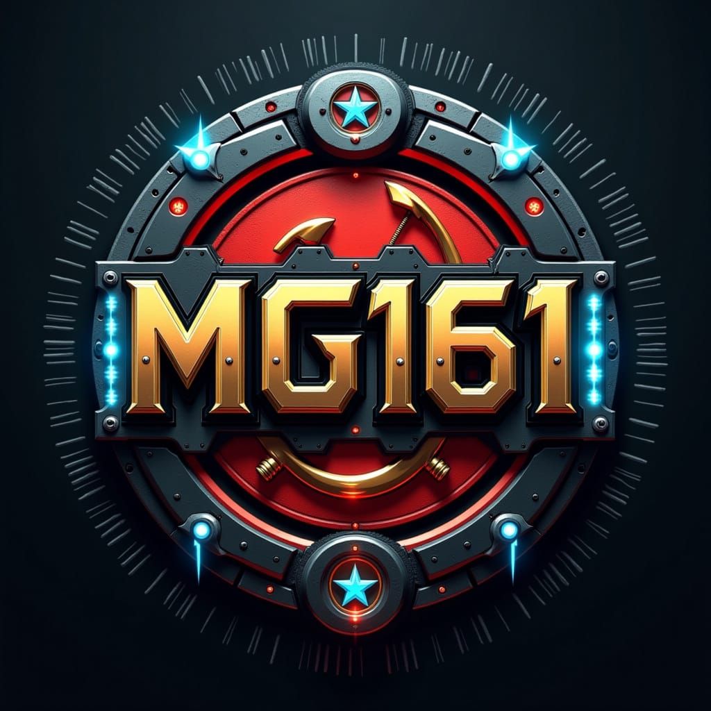 Modern Cyberpunk Emblem Logo with Futuristic, Industrial Des...