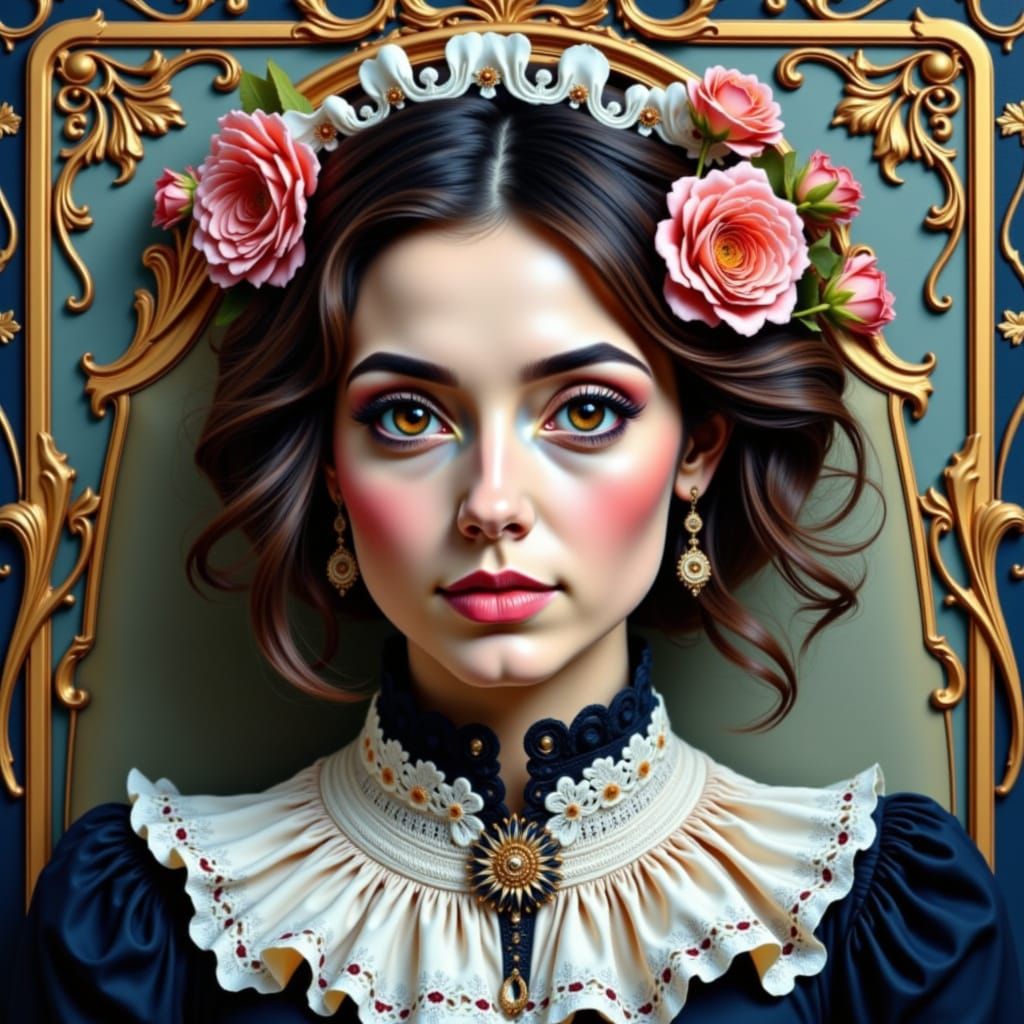 19th Century Gentleman in Ornate Chair