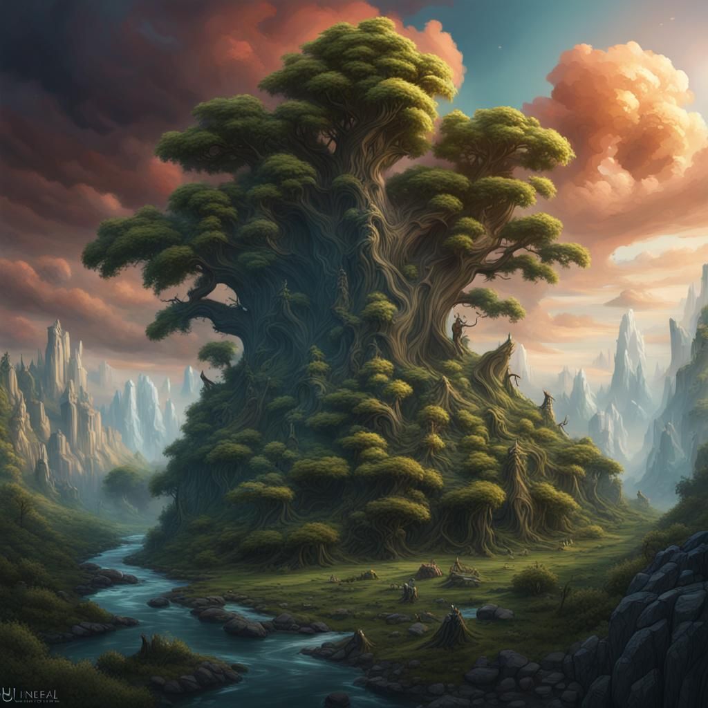 High Fantasy Art of Mother Nature in Deep Color