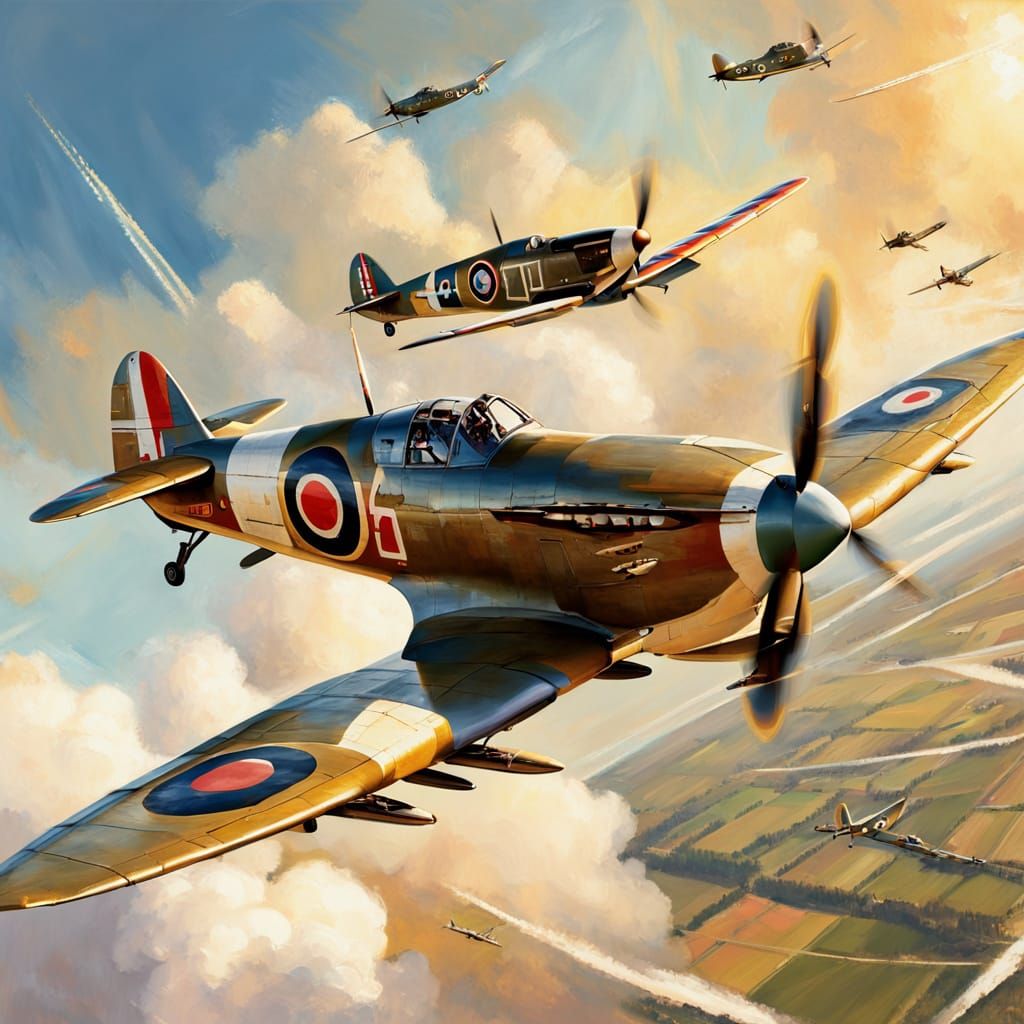 Vintage Spitfire Soars with Polish Pride in Historic Aviatio...