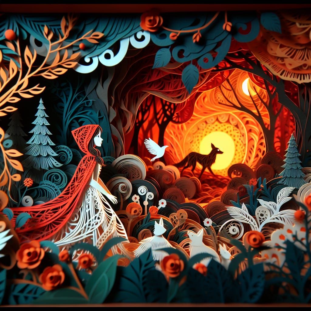Little Red Riding Hood: Cut-Paper Animation