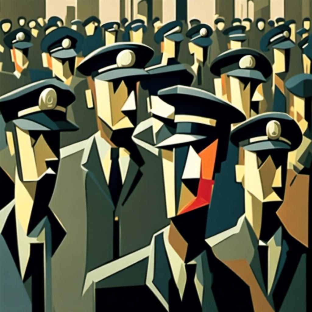 Cubist Art: Depressing Life Under Surveillance