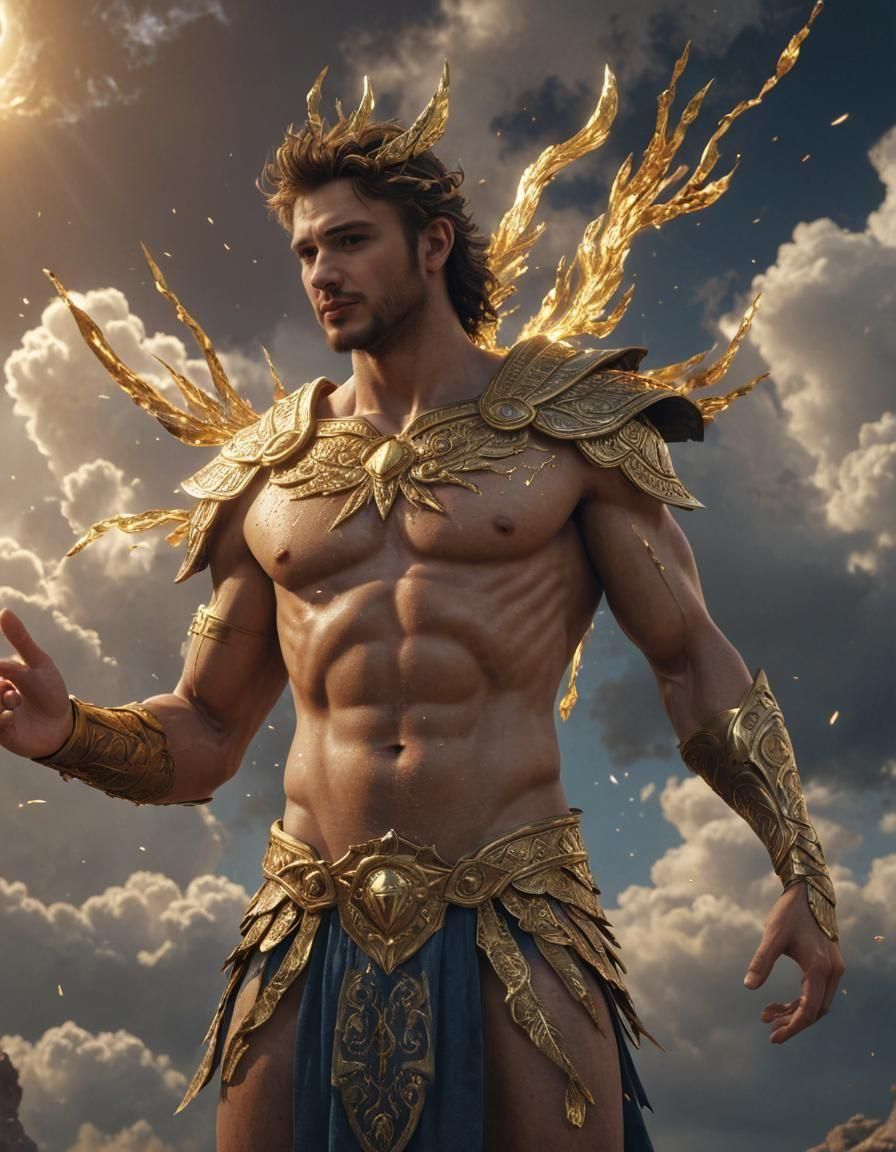 Himeros: Young God of Love in Golden Aura