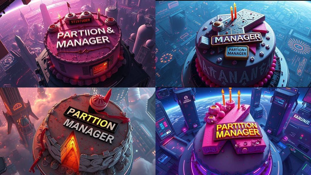 Cyberpunk Cake in Deep Space