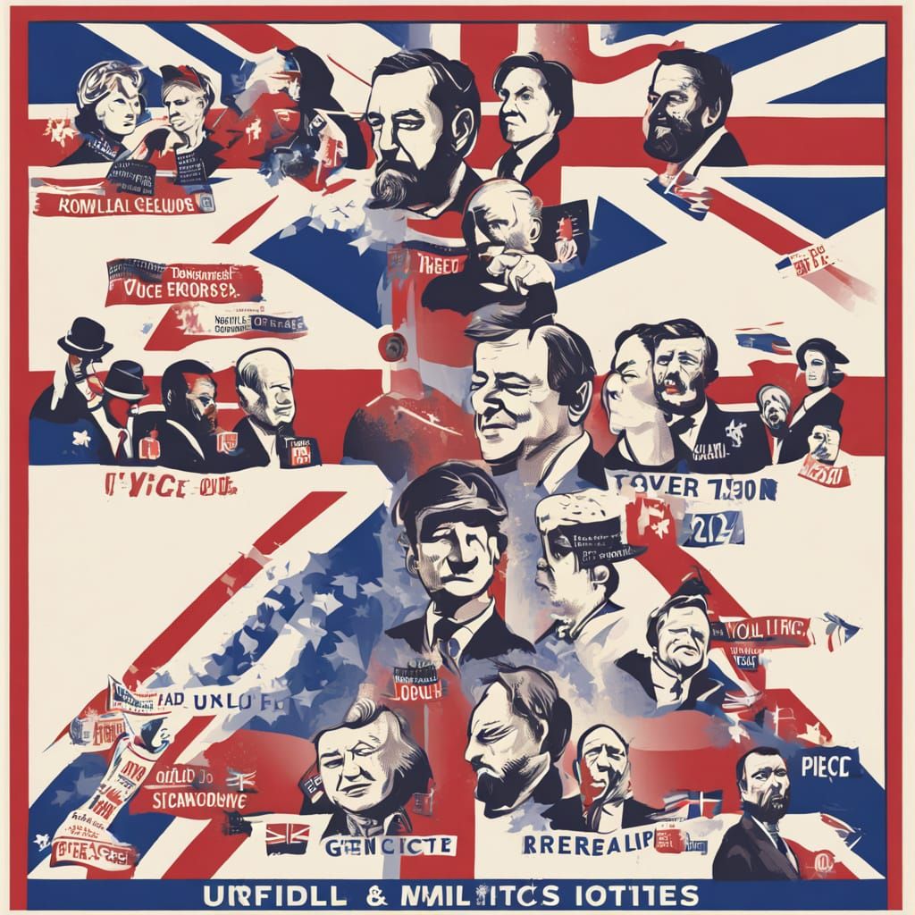 Politics of the UK General Election in Bold Technicolor