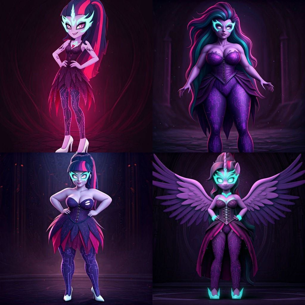 Plus-Size Midnight Sparkle with Ripped Bodice