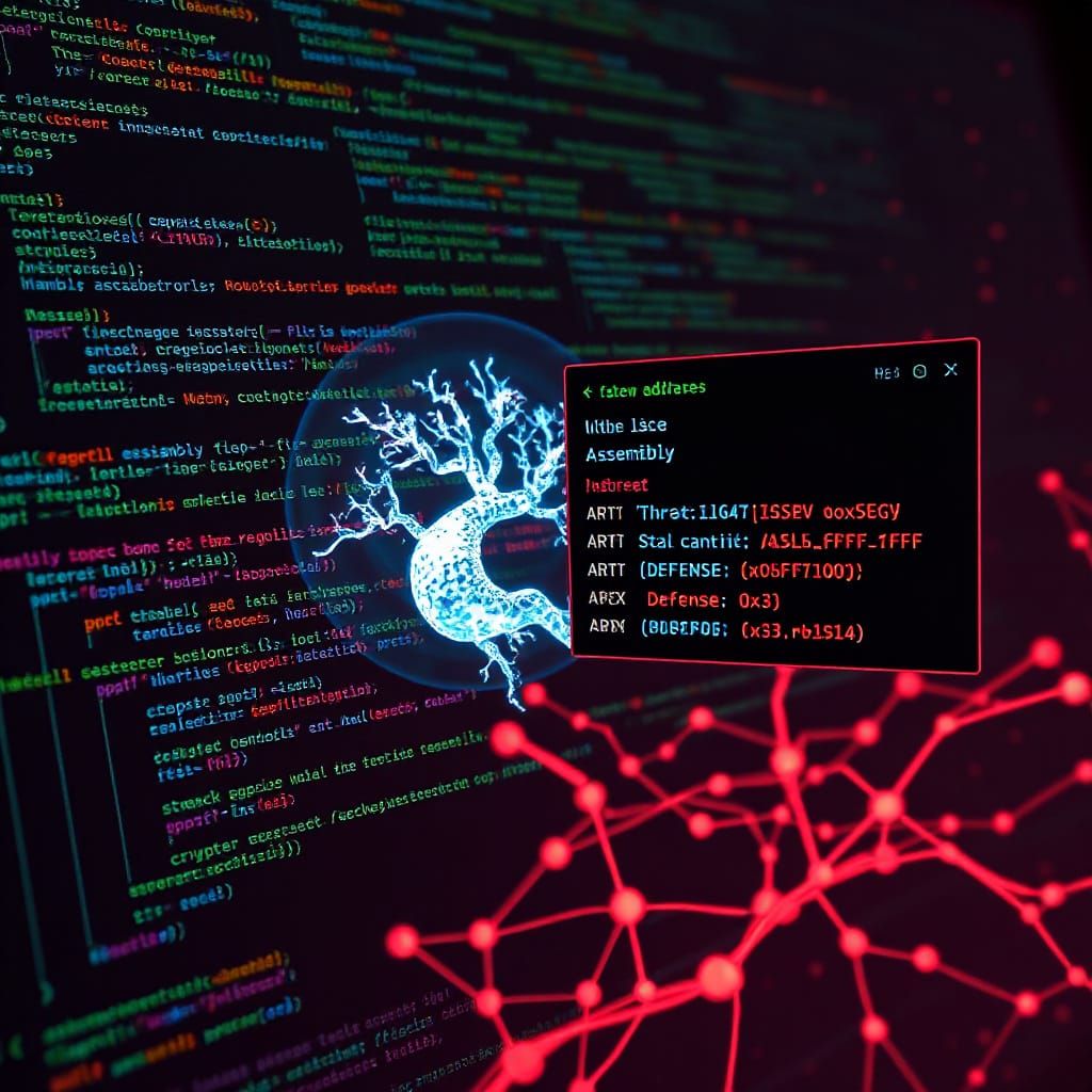 Cyberpunk Code Wars: Glitch Art in Neon Hues