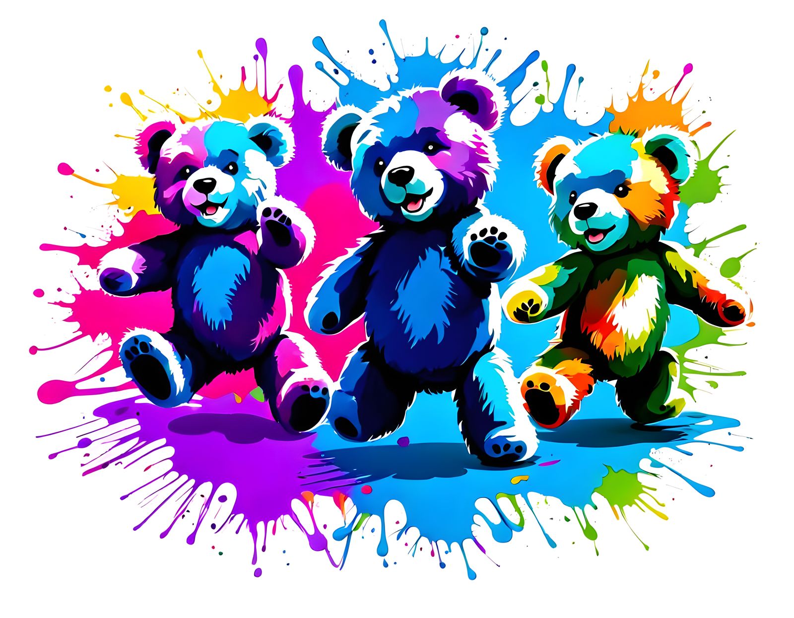 Ink Splatter Tap Dancers