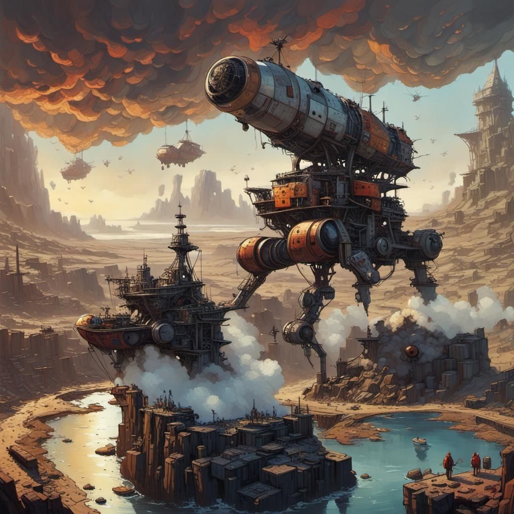 Hyperrealistic Sci-Fi Tech Concept Art