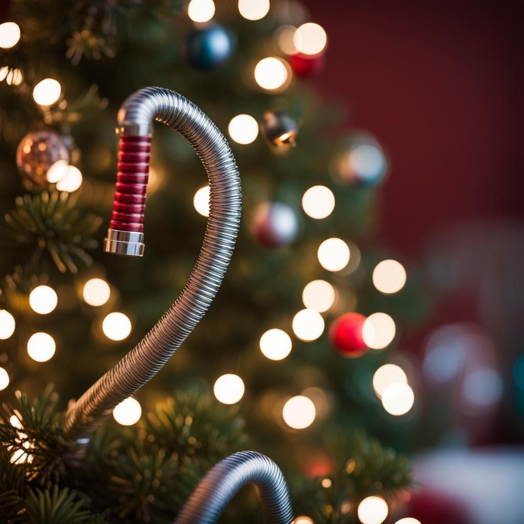 Christmas Tree Decorated with Tinaflex Hoses