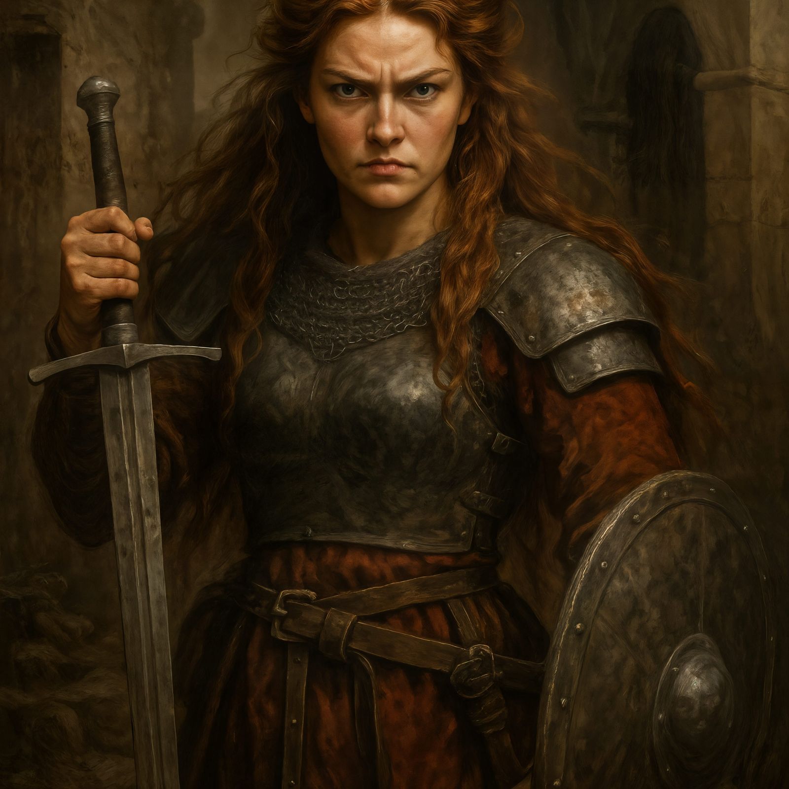 Fierce Medieval Maiden