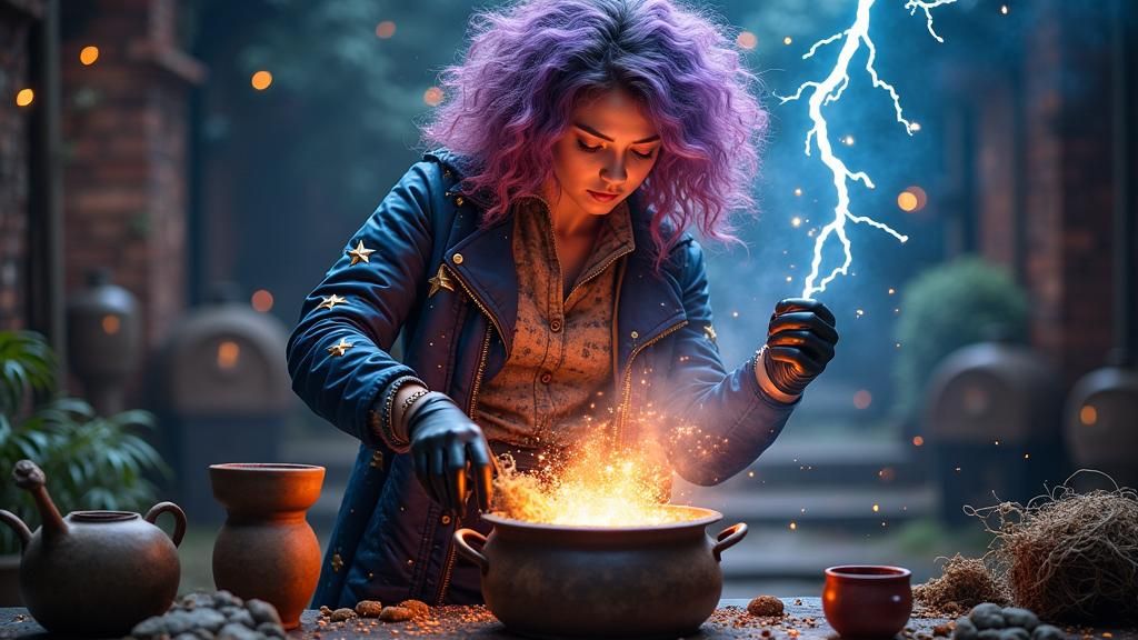 Interstellar Witch Brews Stars and Lightning