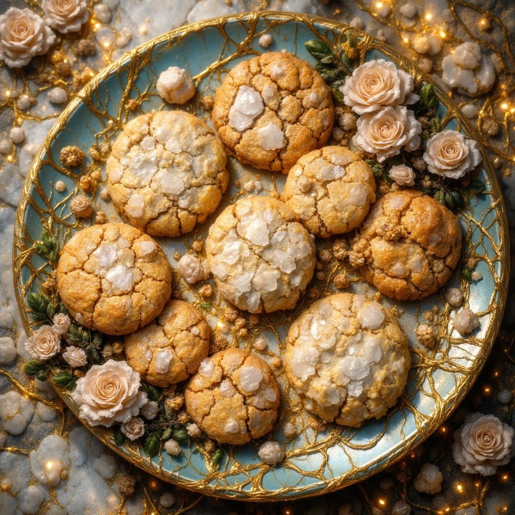 Delicious Cookies on a Serving Plate