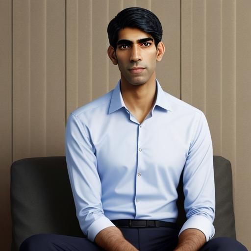 Photo-Realistic Portrait of Rishi Sunak
