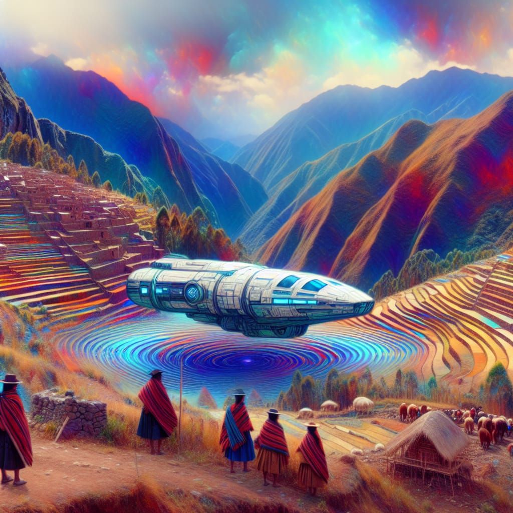 Futuristic Spacecraft Lands in Ancient Incan Andes