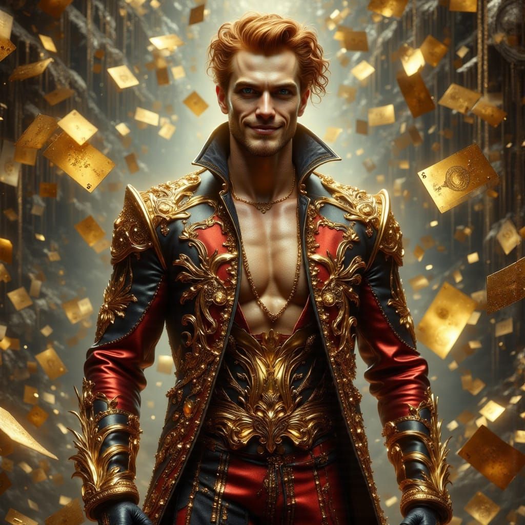 Joker in Art Nouveau Punk Digital Matte Painting