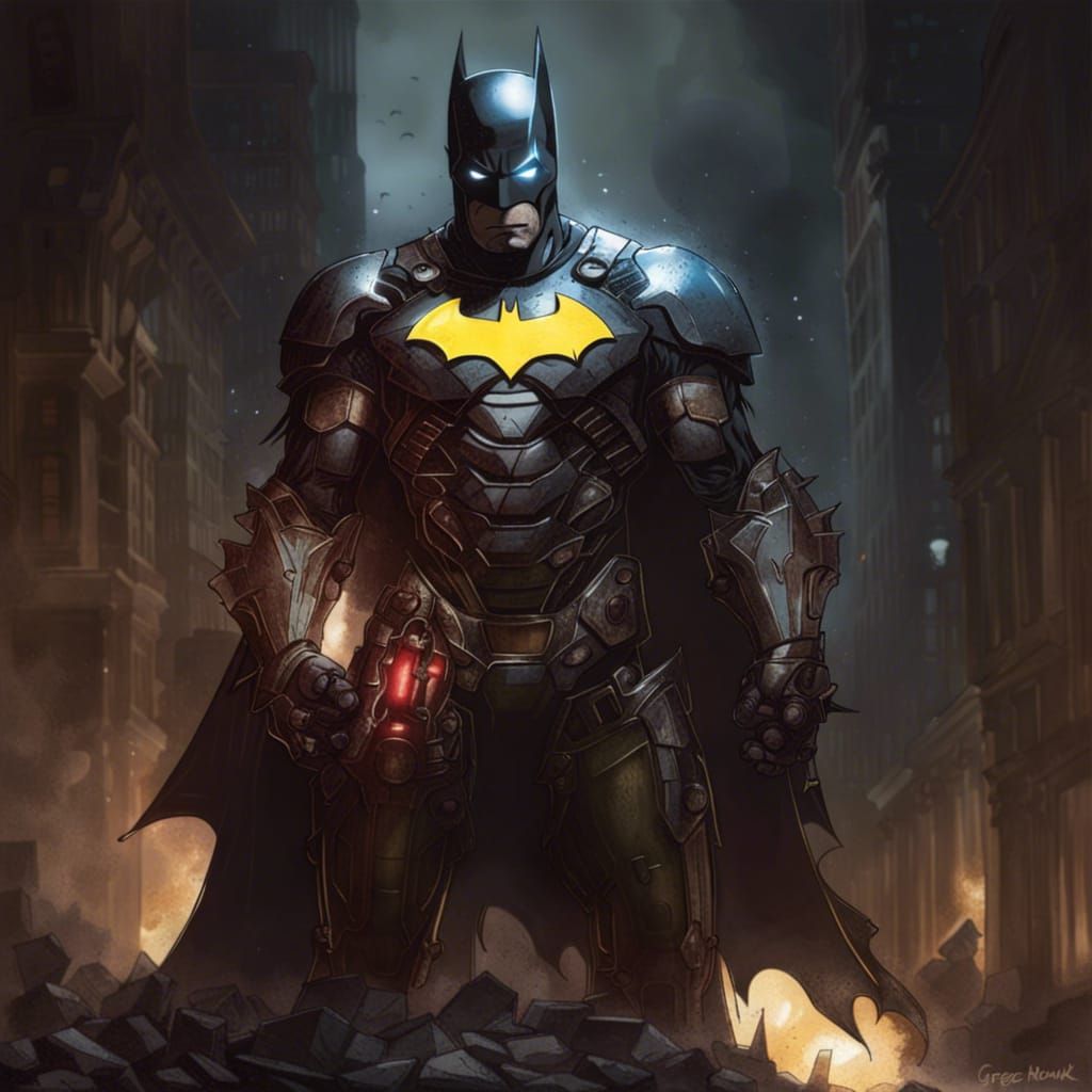 Sinister Batman Iron Man Fusion