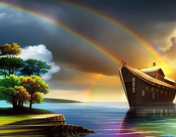 Noah's Ark: Rainbow Symbol of God's Promise