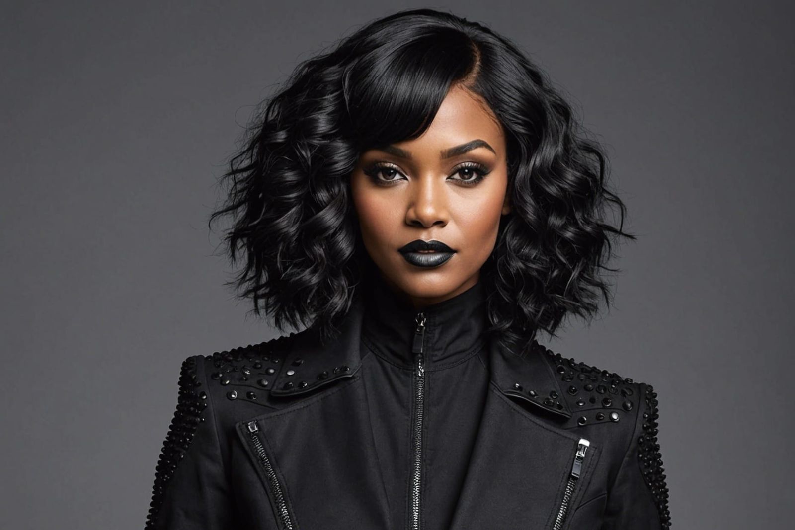 Abstract Black Color Study