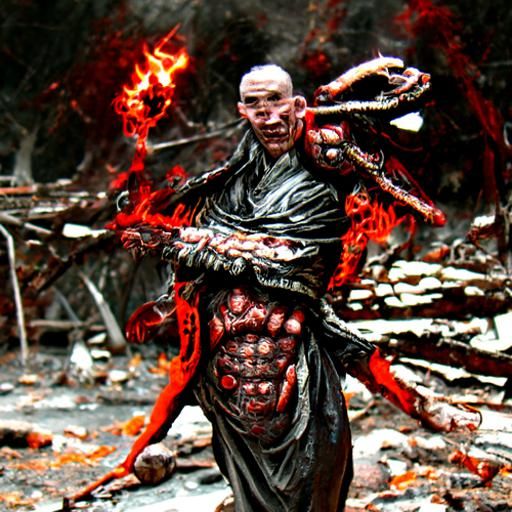 The Ravager: Evil Monk Concept Art