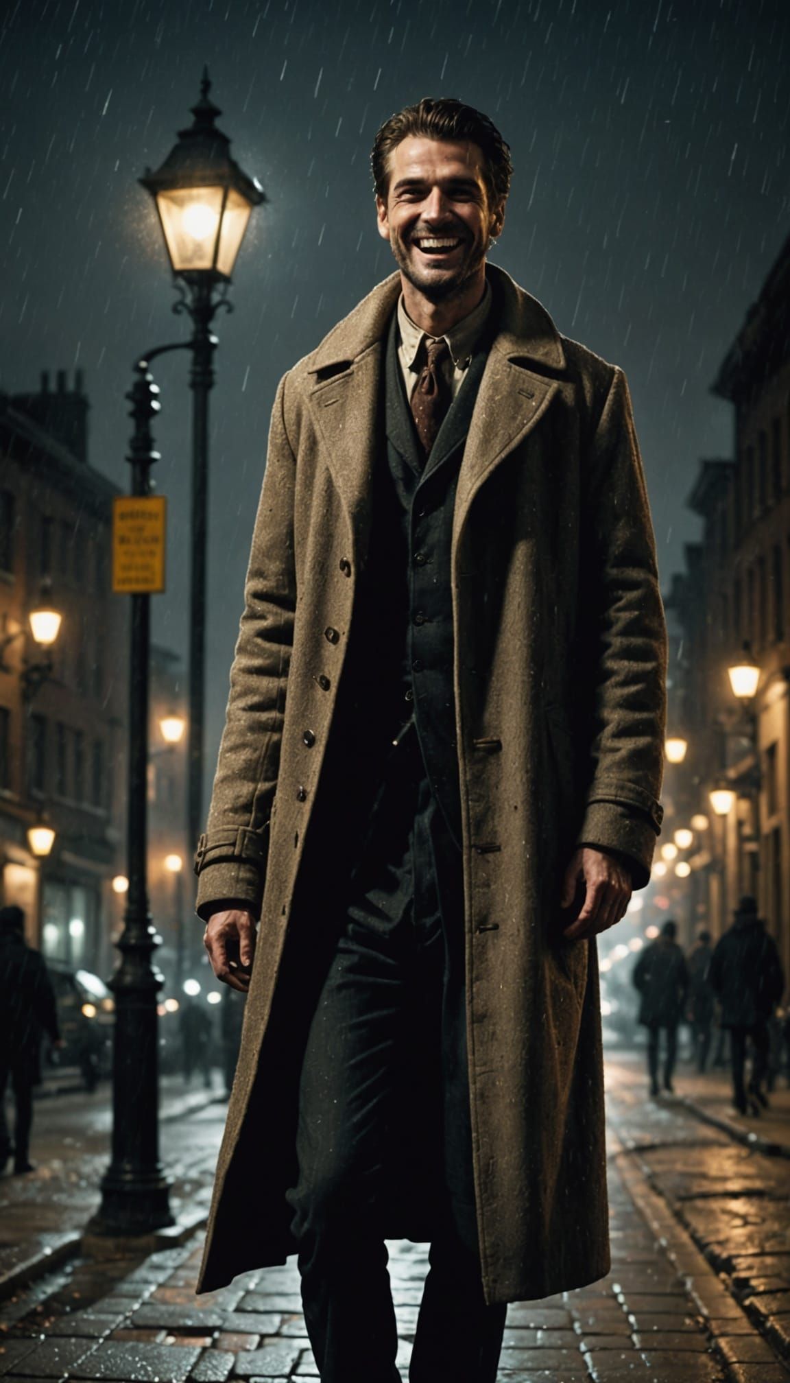 tall handsome  man with a wide smile