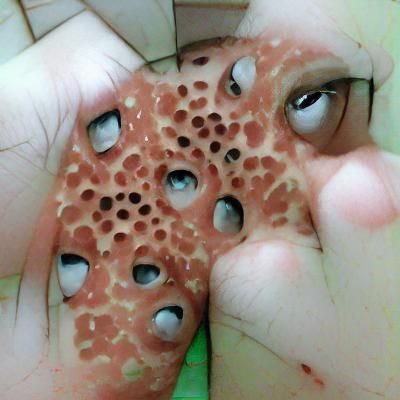 Disturbing Image: A Cluster of Holes