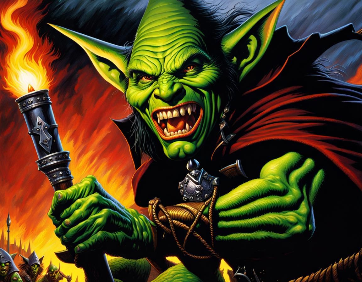 Grimdark Goblin Bandits in Stormy Weather