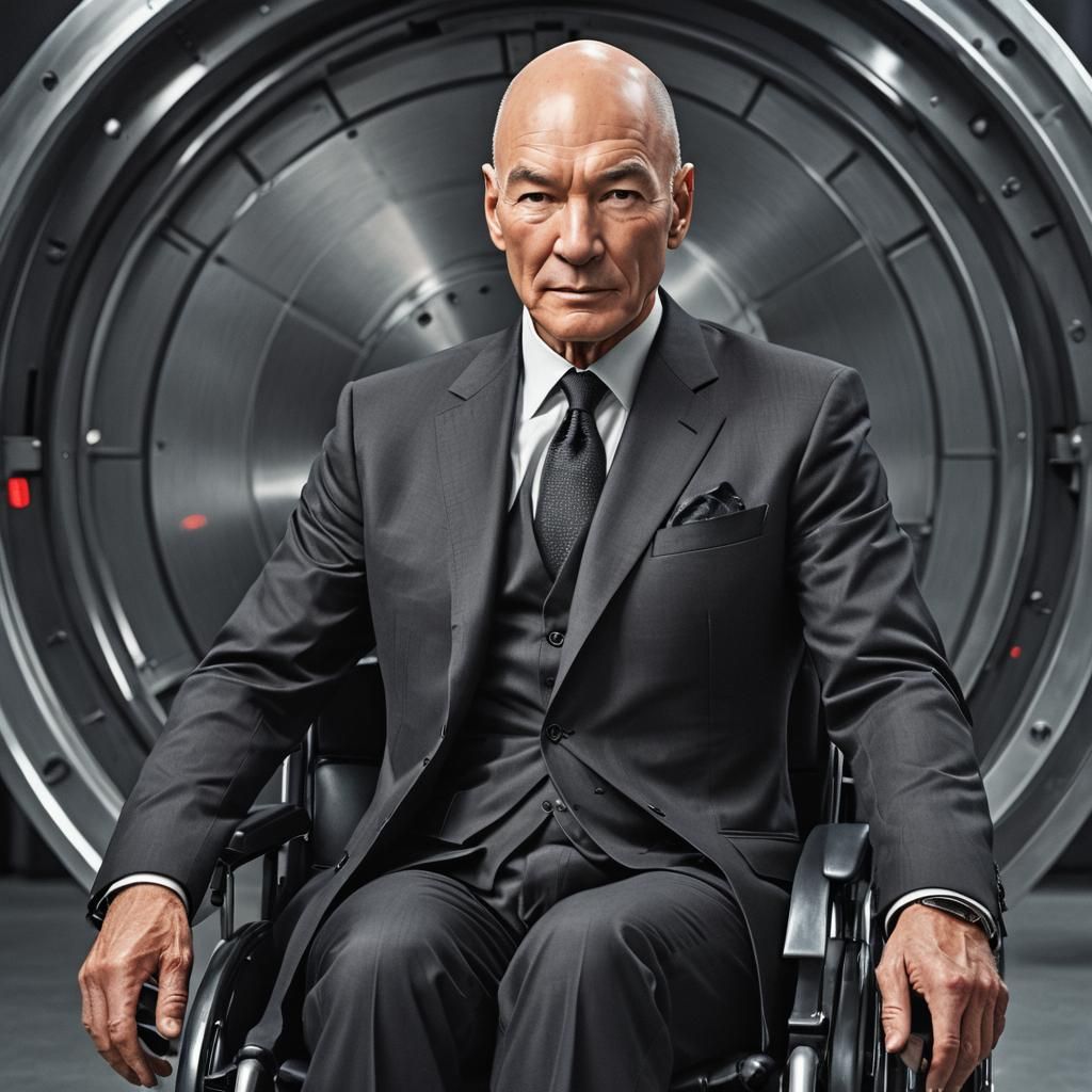 Patrick Stewart as Professor X in High Detail