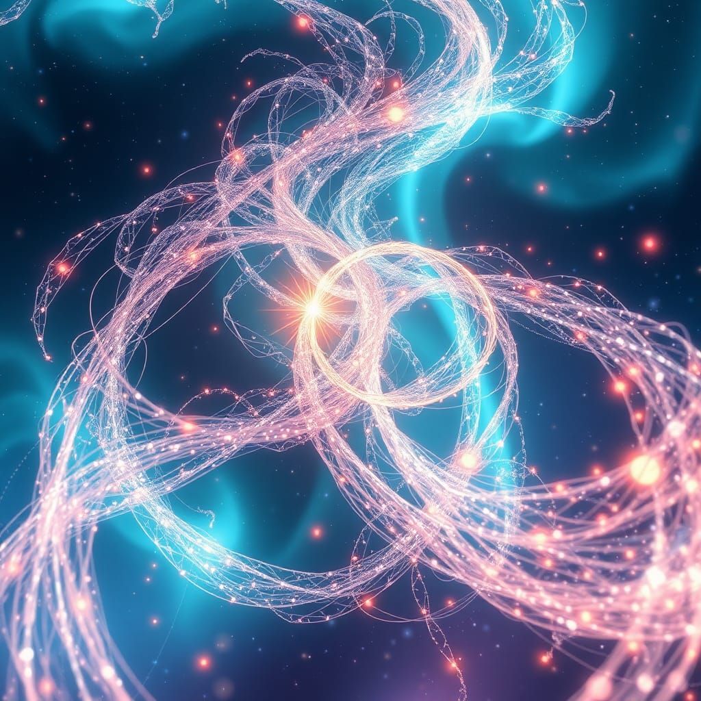 Ethereal Light Dance: An 8K Digital Rendering