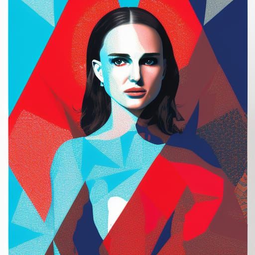 Natalie Portman as Winter Princess in Pop Art