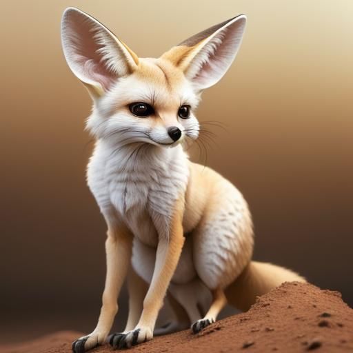 Hyperrealistic Fennec Fox Portrait in Cinematic Style