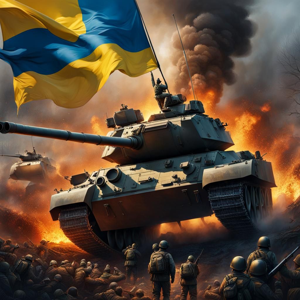 Hyperrealistic Ukraine Victory Concept Art