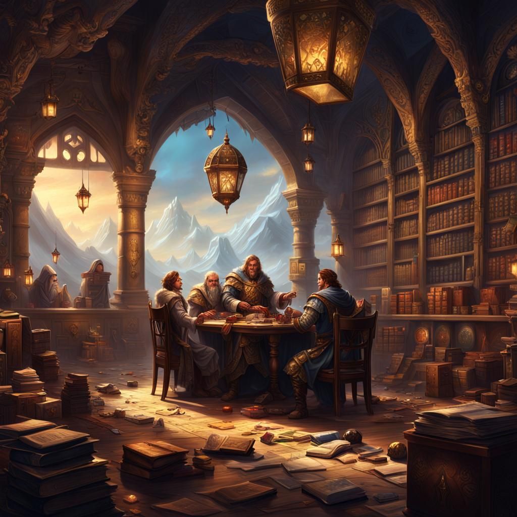 Epic DnD Battle Scene: Digital Matte Painting