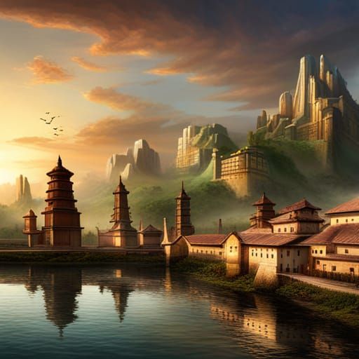 Cultural Artistic Traditions in Detailed Matte Painting