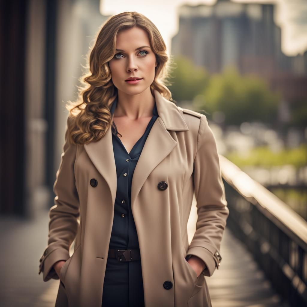 Voluptuous Female Detective, Professional Photography