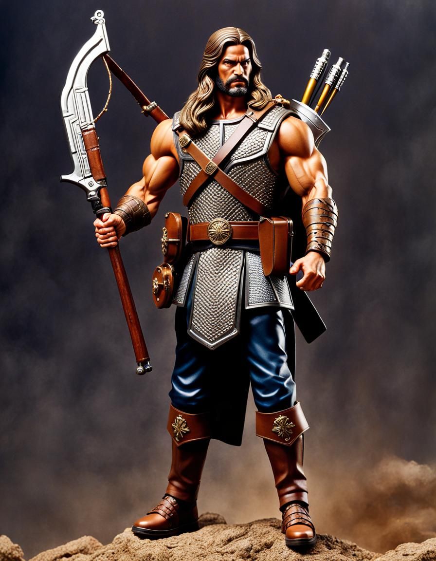 Hyper-Realistic Action Figure: Godfaihter Worrijer Jhesuz Cr...