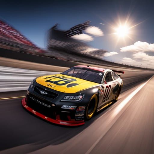 NASCAR Crash and Fire in Cinematic 3D