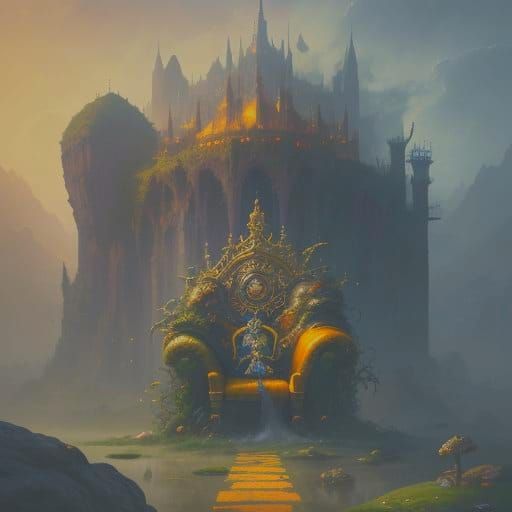 Cheese Monkey in a Cheese World: Detailed Matte Painting