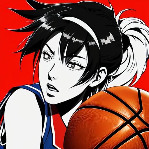 anime-style basketball
