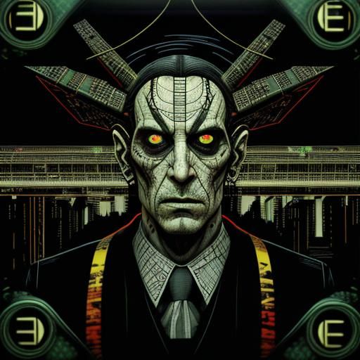 Demonic Close-Up in Glitch Motion Liminal Horror