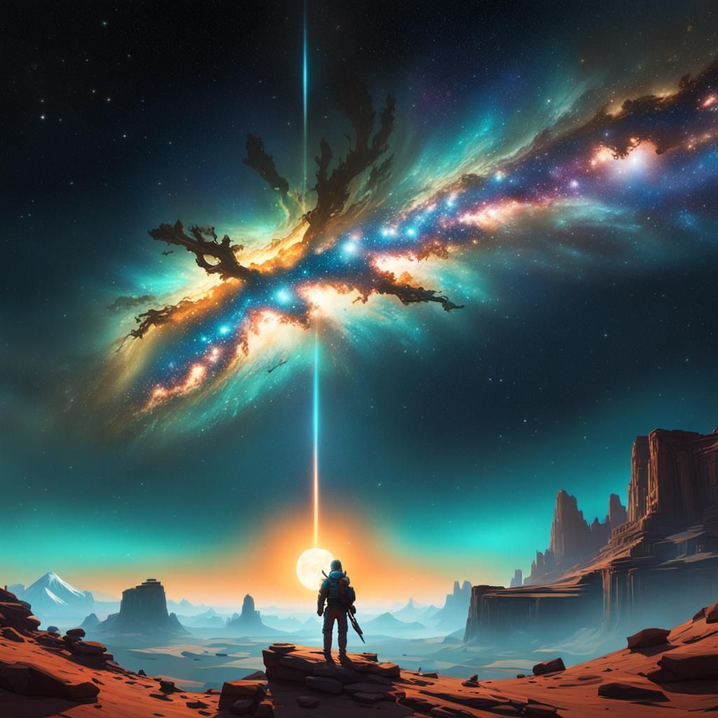 Spectacular Milky Way Galaxy Concept Art