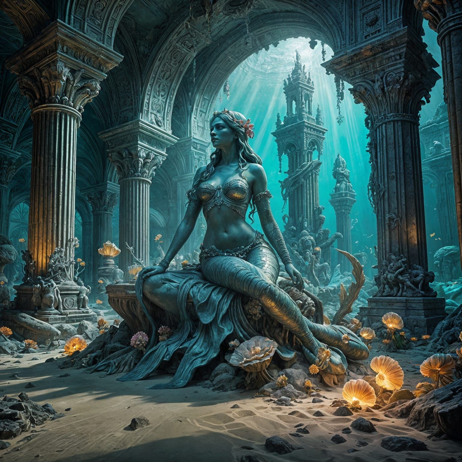 Submerged City of Ancient Wonder