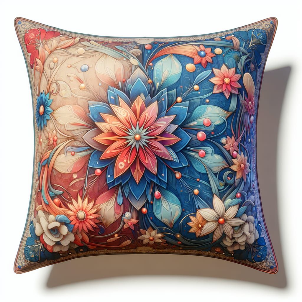 Fantasy Pillow for Children: Matte Painting Style