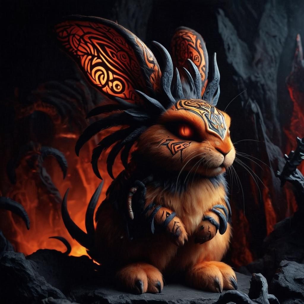 Mythic Legions: Tiny Devil Rabbit in Darkness