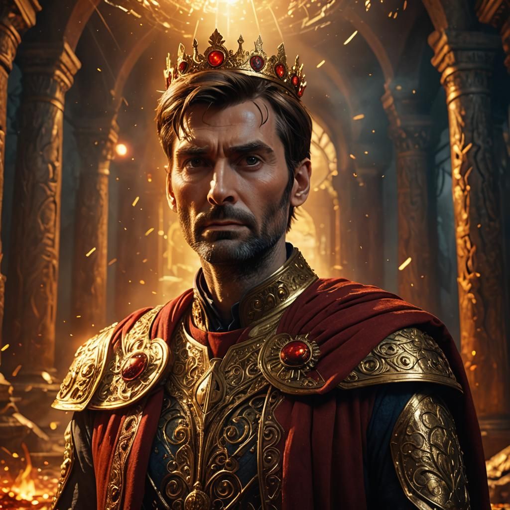 Ancient King David Tennant: Fantasy Concept Art