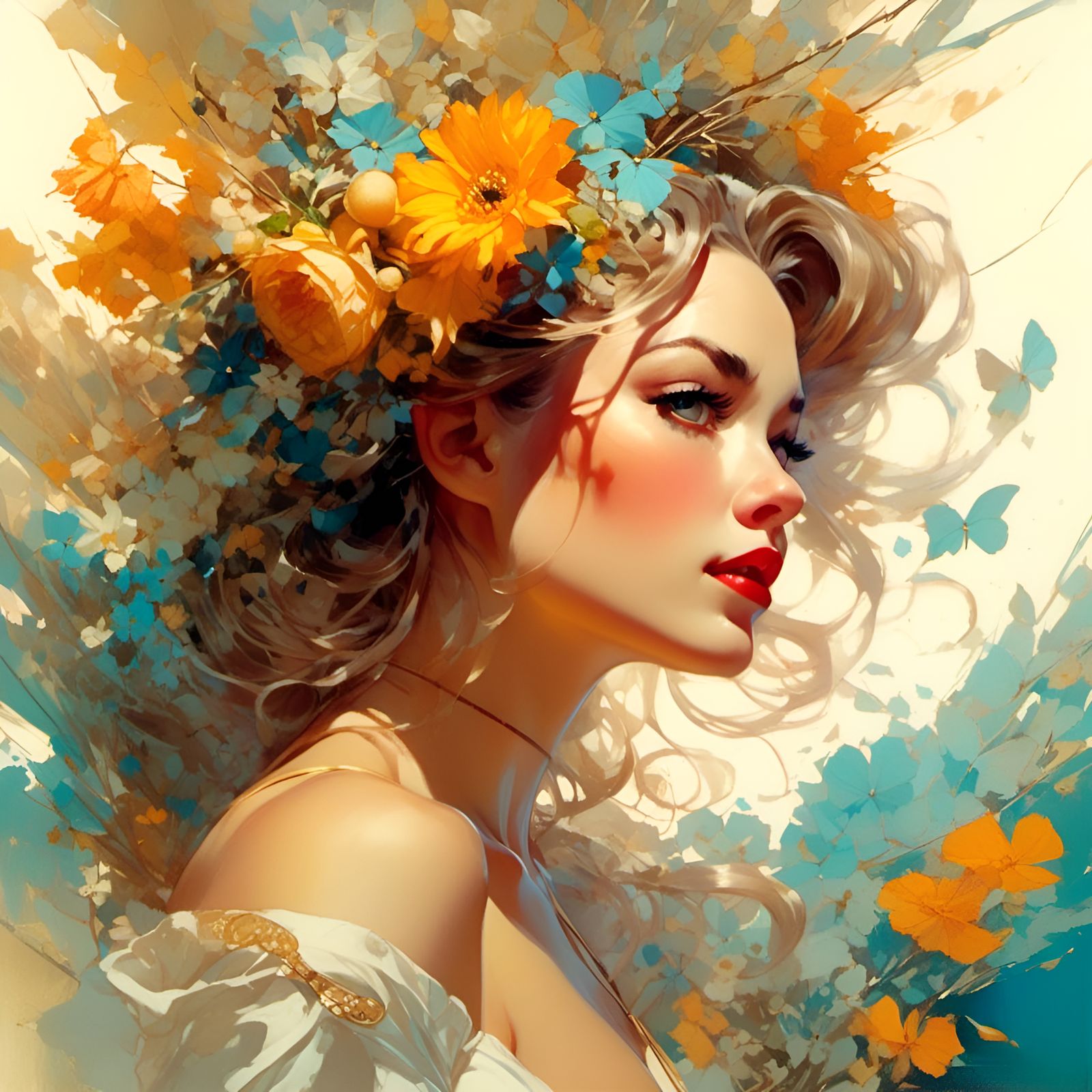 Sunny Day Beauty in Pin-Up Style