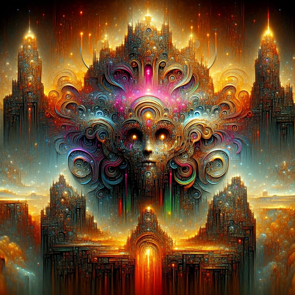 Detailed Dungeons and Dragons Digital Art Portrait